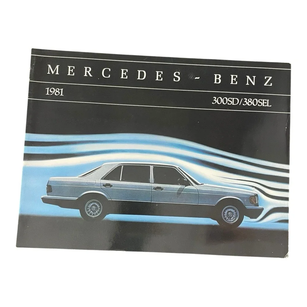1981 Mercedes Benz‎ S-class W126 US Brochure 380SEL 300SD 1st Year Sales Catalog